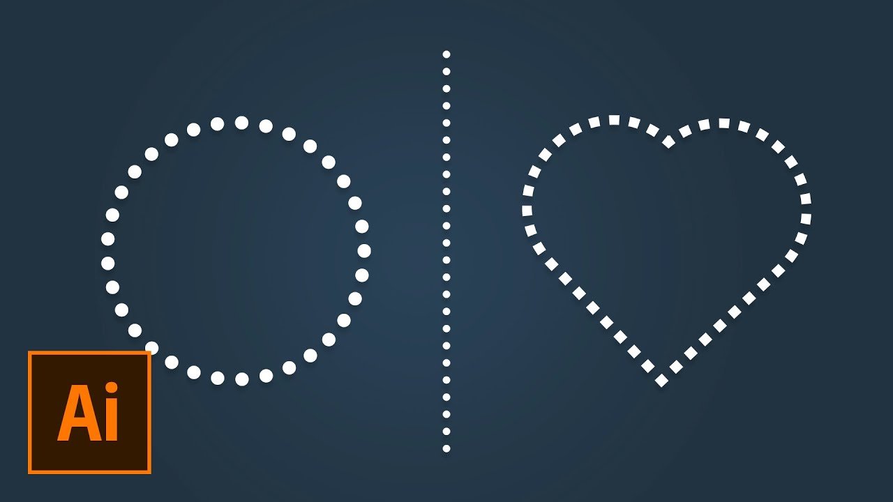 creacion de lineas punteadas en illustrator