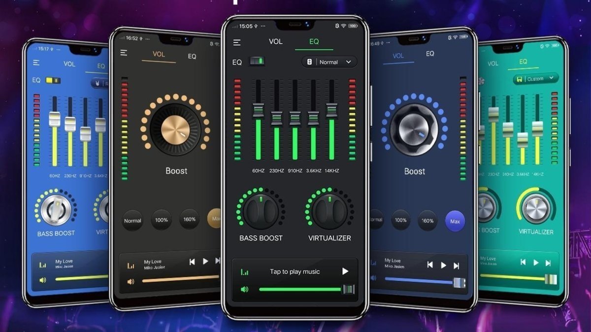 ecualizador de sonido en una app movil