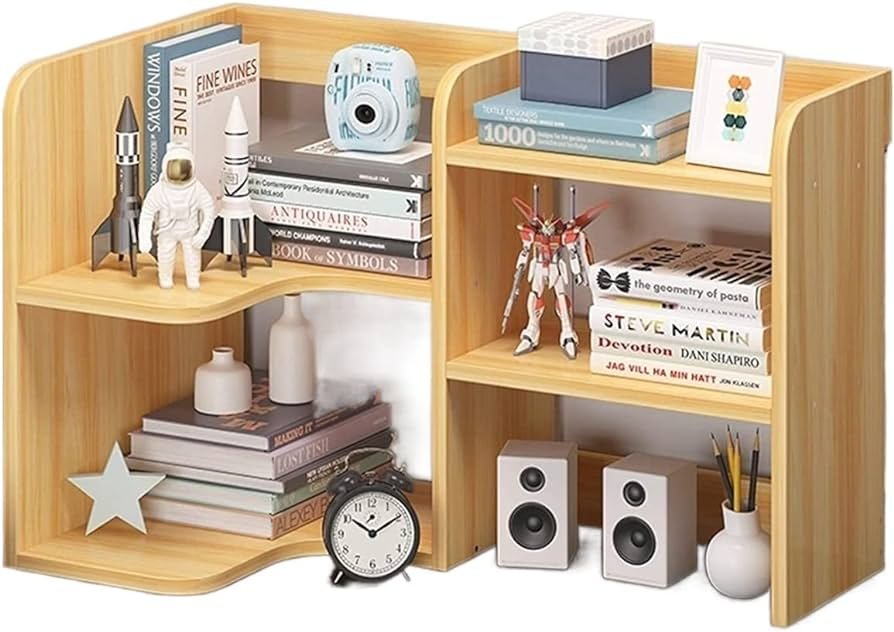 estanteria llena de suministros de oficina