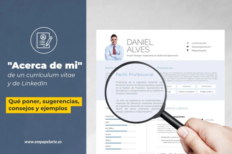 Cómo redactar la sección “Acerca de mí” en un CV con ejemplos