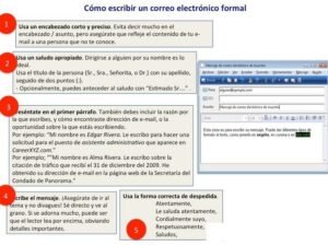 persona redactando un correo electronico profesional