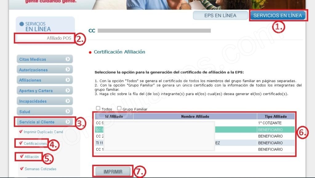proceso de afiliacion a nueva eps