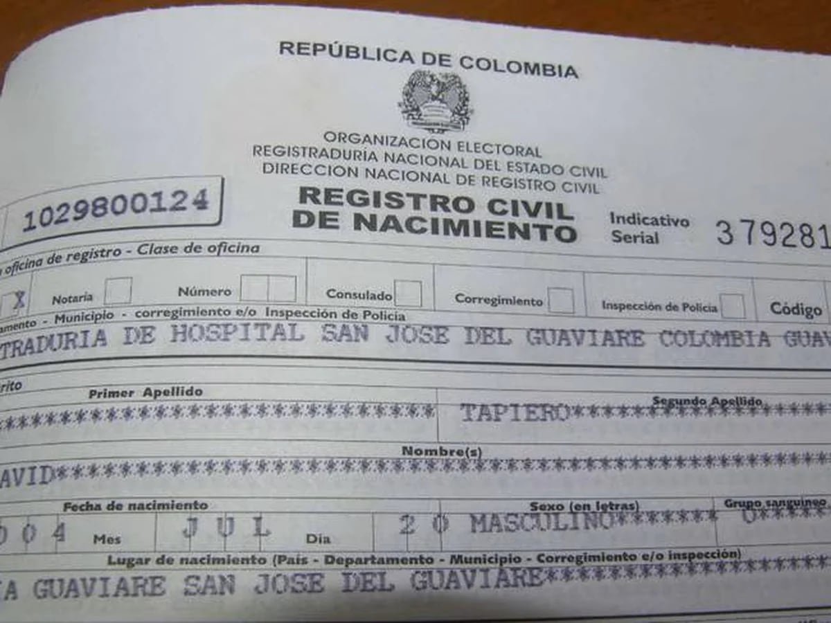 registro civil de nacimiento en linea colombia